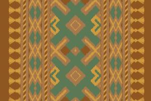 Ikat Fabric Paisley Embroidery Background. Ikat Texture Geometric Ethnic Oriental Pattern Traditional. Ikat Aztec Style Abstract Design for Print Texture,fabric,saree,sari,carpet. vector