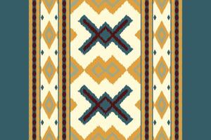 Motif Ikat Seamless Pattern Embroidery Background. Ikat Seamless Geometric Ethnic Oriental Pattern traditional.aztec Style Abstract design for Texture,fabric,clothing,wrapping,sarong. vector