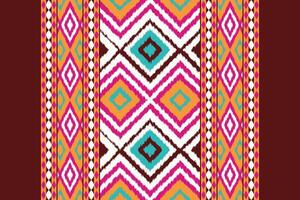 Ikat Fabric Paisley Embroidery Background. Ikat Diamond Geometric Ethnic Oriental Pattern Traditional. Ikat Aztec Style Abstract Design for Print Texture,fabric,saree,sari,carpet. vector