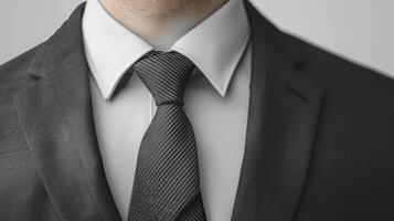 Stylish tie suit mockup for businessman photo