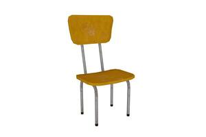 yellow wooden school chair photo