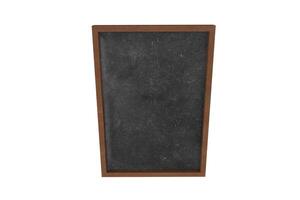 3d rendering rectangular wooden blackboard photo