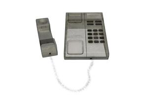 3d rendering classic corded phone photo