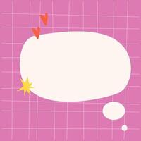 A page for diary or notebook entries with abstract elements and lines vector