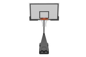 3d rendering basketball backboard with adjustable support photo
