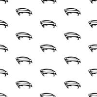 Seamless pattern with sketch squiggle vector