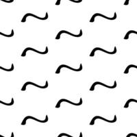Seamless pattern with sketch squiggle vector