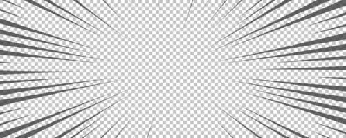 Comic book page with black lines isolated on background. Template with flash explosion rays effect texture. illustration vector