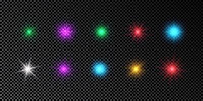 Light effect of lens flare vector