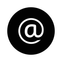 black circle with icon vector