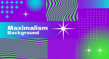 Abstract maximalism flat background vector