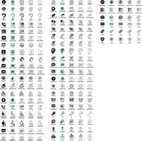 Accessibility Icon set for web application and docuent design. free vector