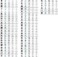 Alert Icon set for web application and docuent design. free vector