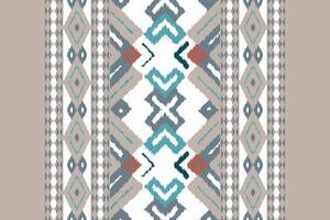 Motif Ikat Floral Paisley Embroidery Background. Ikat Print Geometric Ethnic Oriental Pattern Traditional. Ikat Aztec Style Abstract Design for Print Texture,fabric,saree,sari,carpet. vector