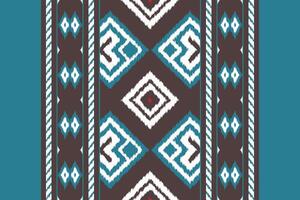 Ikat Fabric Paisley Embroidery Background. Ikat Stripes Geometric Ethnic Oriental Pattern Traditional. Ikat Aztec Style Abstract Design for Print Texture,fabric,saree,sari,carpet. vector