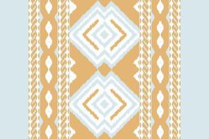 Ikat Fabric Paisley Embroidery Background. Ikat Print Geometric Ethnic Oriental Pattern Traditional. Ikat Aztec Style Abstract Design for Print Texture,fabric,saree,sari,carpet. vector