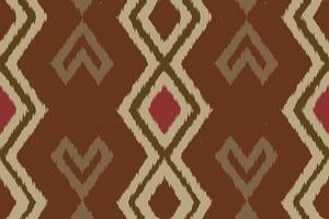 Motif Ikat Seamless Pattern Embroidery Background. Ikat Stripes Geometric Ethnic Oriental Pattern Traditional. Ikat Aztec Style Abstract Design for Print Texture,fabric,saree,sari,carpet. vector