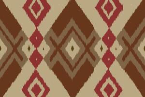 Motif Ikat Seamless Pattern Embroidery Background. Ikat Stripe Geometric Ethnic Oriental Pattern Traditional. Ikat Aztec Style Abstract Design for Print Texture,fabric,saree,sari,carpet. vector