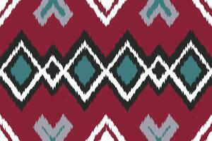 Motif Ikat Paisley Embroidery Background. Ikat Pattern Geometric Ethnic Oriental Pattern traditional.aztec Style Abstract illustration.design for Texture,fabric,clothing,wrapping,sarong. vector