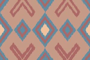 Ikat Floral Paisley Embroidery Background. Ikat Damask Geometric Ethnic Oriental Pattern Traditional. Ikat Aztec Style Abstract Design for Print Texture,fabric,saree,sari,carpet. vector