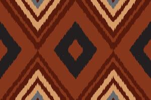 Ikat Damask Embroidery Background. Ikat Design Geometric Ethnic Oriental Pattern traditional.aztec Style Abstract illustration.design for Texture,fabric,clothing,wrapping,sarong. vector