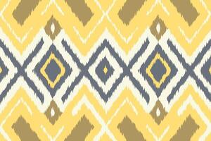 Ikat Floral Paisley Embroidery Background. Ikat Pattern Geometric Ethnic Oriental Pattern Traditional. Ikat Aztec Style Abstract Design for Print Texture,fabric,saree,sari,carpet. vector