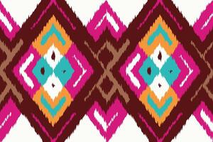 Motif Ikat Paisley Embroidery Background. Ikat Designs Geometric Ethnic Oriental Pattern Traditional. Ikat Aztec Style Abstract Design for Print Texture,fabric,saree,sari,carpet. vector