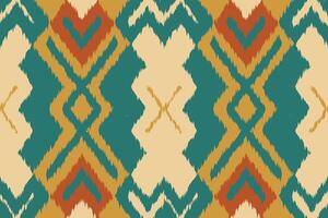 Motif Ikat Paisley Embroidery Background. Ikat Chevron Geometric Ethnic Oriental Pattern Traditional. Ikat Aztec Style Abstract Design for Print Texture,fabric,saree,sari,carpet. vector