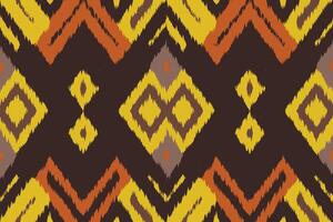 Ikat Damask Paisley Embroidery Background. Ikat Texture Geometric Ethnic Oriental Pattern Traditional. Ikat Aztec Style Abstract Design for Print Texture,fabric,saree,sari,carpet. vector