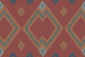 Ikat Damask Paisley Embroidery Background. Ikat Background Geometric Ethnic Oriental Pattern Traditional. Ikat Aztec Style Abstract Design for Print Texture,fabric,saree,sari,carpet. vector