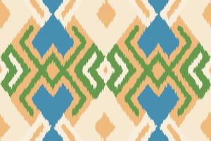Ikat Fabric Paisley Embroidery Background. Ikat Stripes Geometric Ethnic Oriental Pattern Traditional. Ikat Aztec Style Abstract Design for Print Texture,fabric,saree,sari,carpet. vector