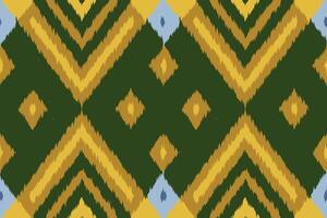 Ikat Damask Paisley Embroidery Background. Ikat Patterns Geometric Ethnic Oriental Pattern traditional.aztec Style Abstract illustration.design for Texture,fabric,clothing,wrapping,sarong. vector