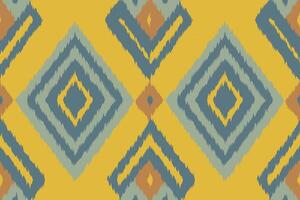 Ikat Damask Paisley Embroidery Background. Ikat Prints Geometric Ethnic Oriental Pattern Traditional. Ikat Aztec Style Abstract Design for Print Texture,fabric,saree,sari,carpet. vector