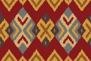 Ikat Paisley Pattern Embroidery Background. Ikat Pattern Geometric Ethnic Oriental Pattern Traditional. Ikat Aztec Style Abstract Design for Print Texture,fabric,saree,sari,carpet. vector