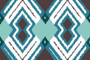 Ikat Fabric Paisley Embroidery Background. Ikat Seamless Geometric Ethnic Oriental Pattern Traditional. Ikat Aztec Style Abstract Design for Print Texture,fabric,saree,sari,carpet. vector