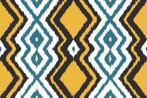 Ikat Paisley Pattern Embroidery Background. Ikat Texture Geometric Ethnic Oriental Pattern Traditional. Ikat Aztec Style Abstract Design for Print Texture,fabric,saree,sari,carpet. vector