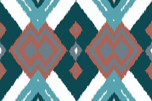 Motif Ikat Floral Paisley Embroidery Background. Ikat Background Geometric Ethnic Oriental Pattern traditional.aztec Style Abstract design for Texture,fabric,clothing,wrapping,sarong. vector