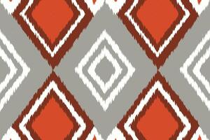 Motif Ikat Seamless Pattern Embroidery Background. Ikat Stripe Geometric Ethnic Oriental Pattern traditional.aztec Style Abstract design for Texture,fabric,clothing,wrapping,sarong. vector