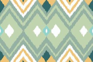 Ikat Floral Paisley Embroidery Background. Ikat Prints Geometric Ethnic Oriental Pattern Traditional. Ikat Aztec Style Abstract Design for Print Texture,fabric,saree,sari,carpet. vector