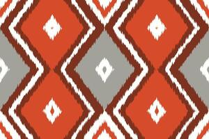 Motif Ikat Seamless Pattern Embroidery Background. Ikat Stripe Geometric Ethnic Oriental Pattern Traditional. Ikat Aztec Style Abstract Design for Print Texture,fabric,saree,sari,carpet. vector