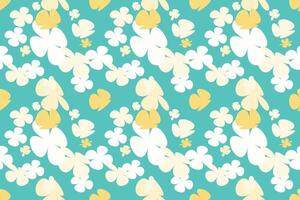 Seamless Pattern With Watercolor Flower Bouquet Vintage 70s Style Flower Background Illustration. Colorful Pastel Color Groovy Artwork Bundle, Y2k Nature Backgrounds With Spring Plants. vector