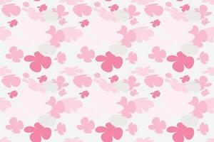 Floral Abstract Seamless Patterns. Vintage 70s Style Flower Background Illustration. Colorful Pastel Color Groovy Artwork Bundle, Y2k Nature Backgrounds With Spring Plants. vector