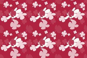 Flowers Seamless Pattern Vintage 70s Style Flower Background Illustration. Colorful Pastel Color Groovy Artwork Bundle, Y2k Nature Backgrounds With Spring Plants. vector