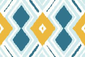 Ikat Damask Embroidery Background. Ikat Pattern Geometric Ethnic Oriental Pattern Traditional. Ikat Aztec Style Abstract Design for Print Texture,fabric,saree,sari,carpet. vector