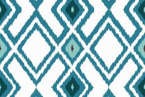 Ikat Paisley Pattern Embroidery Background. Ikat Fabric Geometric Ethnic Oriental Pattern Traditional. Ikat Aztec Style Abstract Design for Print Texture,fabric,saree,sari,carpet. vector