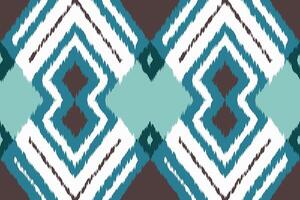 Ikat Paisley Pattern Embroidery Background. Ikat Patterns Geometric Ethnic Oriental Pattern traditional.aztec Style Abstract illustration.design for Texture,fabric,clothing,wrapping,sarong. vector
