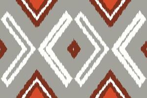 Motif Ikat Seamless Pattern Embroidery Background. Ikat Stripes Geometric Ethnic Oriental Pattern Traditional. Ikat Aztec Style Abstract Design for Print Texture,fabric,saree,sari,carpet. vector
