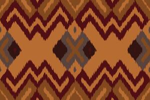Motif Ikat Paisley Embroidery Background. Ikat Triangle Geometric Ethnic Oriental Pattern Traditional. Ikat Aztec Style Abstract Design for Print Texture,fabric,saree,sari,carpet. vector
