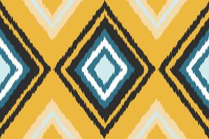 Ikat Damask Embroidery Background. Ikat Floral Geometric Ethnic Oriental Pattern Traditional. Ikat Aztec Style Abstract Design for Print Texture,fabric,saree,sari,carpet. vector