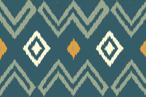 Motif Ikat Seamless Pattern Embroidery Background. Ikat Stripe Geometric Ethnic Oriental Pattern traditional.aztec Style Abstract design for Texture,fabric,clothing,wrapping,sarong. vector